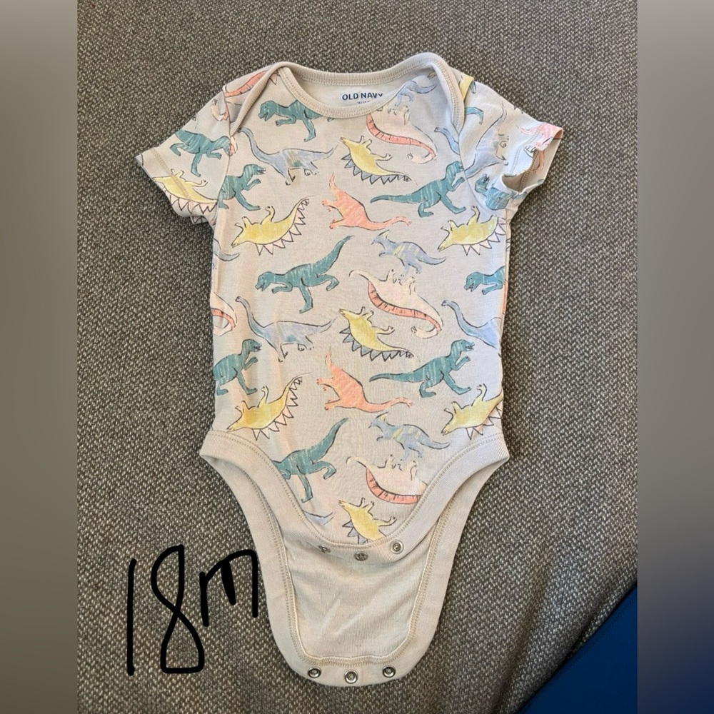 Old Navy Dinosaur Print Kids One Piece - Multicolor